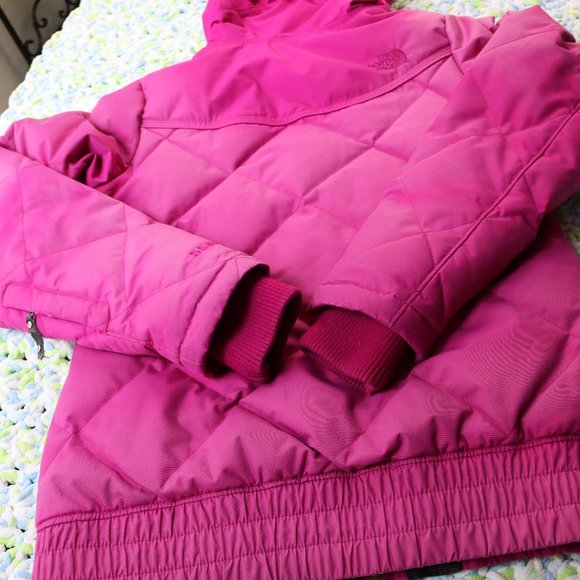 The North Face Goose Down Jacket Womens Small Pink Winter Snow Ski Parka Ladies - Picture 9 of 16